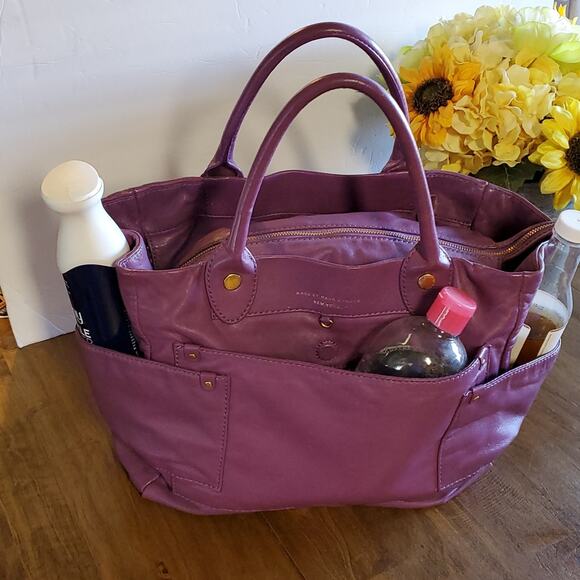 Marc by Marc Jacobs Preppy Lamb Leather Hayley Tote - Picture 3 of 16